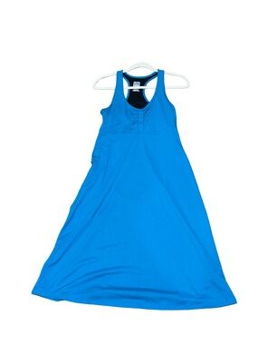 💙 The North Face Abby Racerback Tank Dress‎ Turquoise Activewear Size Medium
